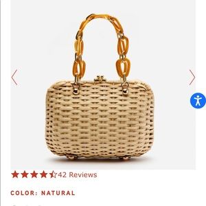 Frances Valentine Hen Wicker Bag